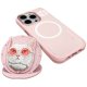 Nimmy iPhone 16 Pro Max Case Glasses Cool Cat MagSafe, Pink