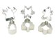 Steel Christmas Gingerbread Cookie Cutters Set, 6 pcs, Silver
