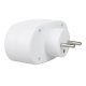 Maclean MCE337 E Socket Splitter, 2 Sockets with Switch, White
