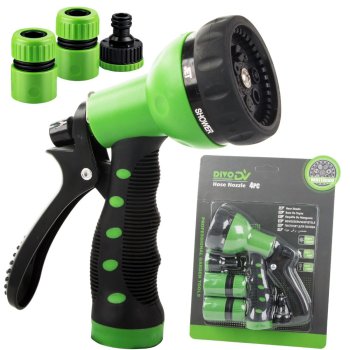 Garden Hose Nozzle Watering Spray Gun DIVO 7 Modes