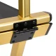 Activeshop Alu Folding Makeup Chair, Gold