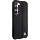 BMW Samsung Galaxy S23+ Case Leather Textured & Stripe Black