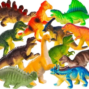 Kruzzel Dinosaur Figure Set, 12 pcs