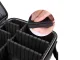 Travel Makeup Organizer Bag with Dividers, Black
