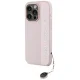 Karl Lagerfeld iPhone 15 Pro Max Case Saffiano Rhinestones & Charm, Pink