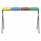 MultiGarden 4-Compartment Waste Separation Stand 4x120L with Coloured Lids