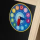 Magnetic chalk board 40x40 cm 25571