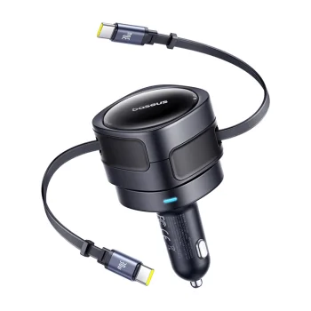 Car Charger Baseus Enjoyment Max Dual USB-C 60W Black