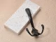 Heavy Duty Wall Hooks for Coats and Towels, Set of 5, Metal, Black