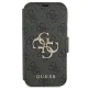 Apple iPhone 13 Pro 6.1\" Guess 4G Big Metal Logo Book Case Cover (GUBKP13L4GMGGR), Grey