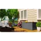Plonos Garden Storage Box 390L, Black/Grey