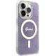 Guess iPhone 14 Pro Case 4G MagSafe, Purple