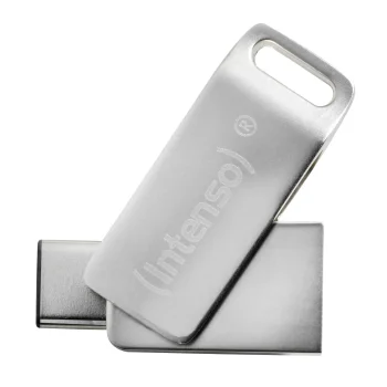 Intenso cMobile Line 64GB USB Type-C and USB-A Flash Drive, Silver