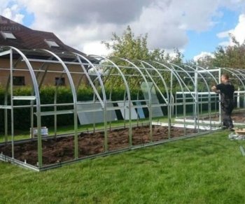 Galvanized Greenhouse Frame KLASIKA 6 with Base 3x2m