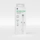 Forever Recycling 3-in-1 Cable USB-A to USB-C/microUSB/Lightning, 1.5m, 2.4A, White