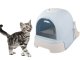 Large Enclosed Cat Litter Box with Scoop and Sliding Tray
