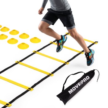 Movepro 6m Agility Ladder with Cones and Bag
