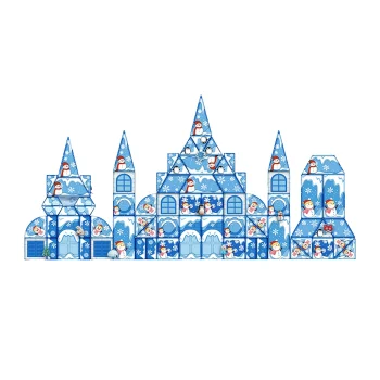 Ice Castle 3D Magnetic Blocks, 96 Elements