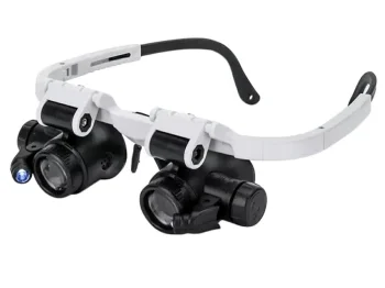 Watchmaker Magnifying Glasses with LED AG480A, x8 / x23