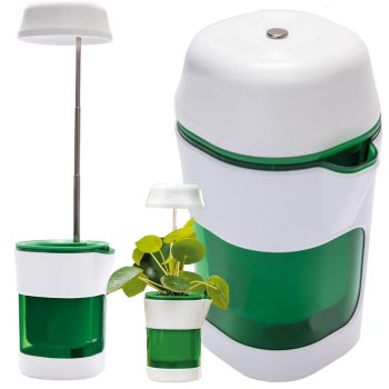 Self Watering Pot Plant Lamp, 6 LED 4 UV