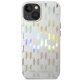 Apple iPhone 14 Plus 6.7\" Karl Lagerfeld Monogram Iridescent Case Cover (KLHCP14MLGMMSV3), Silver