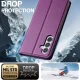 Samsung Galaxy A55 ( SM-A556B/DS ) LC.IMEEKE PU Leather Wallet Protective Book Case Cover, Purple