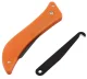 Hook scraper knife for grout removal