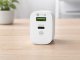 Fast Wall Charger 20W USB/USB-C with 3-in-1 Cable, White
