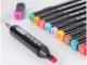Touch Double-Sided Alcohol Markers Set, 40 Pcs with Case