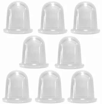 Silicone Vacuum Cupping Therapy Set Anti-Cellulite 8 Pcs, Transparent