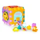 Interactive learning cube 6-in-1 with shape sorter, sounds and lights for toddlers