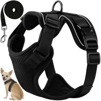 Purlov Guard Pressure-Free Harness with Leash for Dogs and Cats, XS