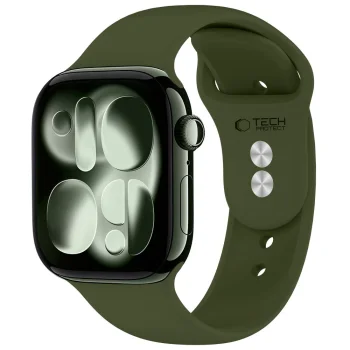 Tech-Protect Silicone dirželis Apple Watch 44 / 45 / 46 / 49 mm, Olive Green