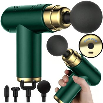 Portable Mini Massage Gun for Muscles, Powerful Percussion Massager, Green