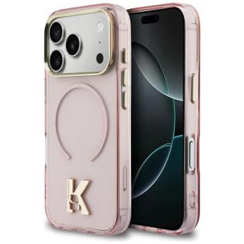 Karl Lagerfeld IML K Head MagSafe Case for iPhone 17 Pro, Pink