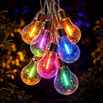 Forever Light SUNARI FLS-400 LED Solar Garland 4m 10 Bulbs Multicolor