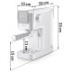 Berdsen 377000 Espresso Machine 20 Bar, Silver