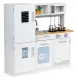 Ecotoys PLK553 Wooden Kids Kitchen with LED Light and Accessories