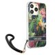 Guess Flower Strap vāciņš iPhone 13 / 13 Pro zils