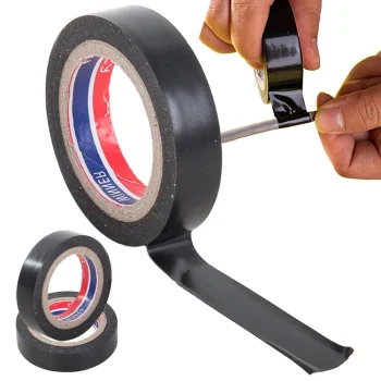 Black PVC Electrical Tape, Waterproof, 17mm x 18m