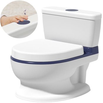Interactive Baby Potty, White Blue