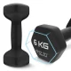 Cast Iron Dumbbells 4FIZJO Classic 2 x 6 kg, Black