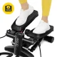 4FIZJO EVO Mini Stepper with Resistance Bands for Home Workouts, Black