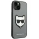 Karl Lagerfeld Choupette Head Patch Case for iPhone 14 Plus, Silver