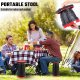 Telescopic Portable Adjustable Height Folding Stool for Camping Festival Hiking BBQ Gardening Fishing