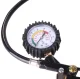 Wheel inflation gun pressure gauge