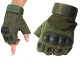 Fingerless Tactical Gloves, Size XL, Khaki