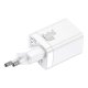 Baseus Super Si Pro Wall Charger 30W USB + USB Type C, White
