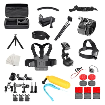 50-in-1 Accessories Kit for GoPro and SJCAM Sports Cameras