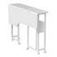 Maclean MC-126 L/W Folding L-Shape Desk, 100x73cm, White